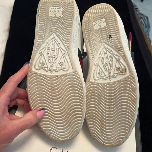 Men's Ace Gucci stripe high-top sneaker - Size 5 - Picture 5 of 8